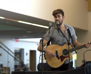 Ryan Quinn performs in the SUNY Poly Student Center in Utica on Tuesday, September 6, 2016.