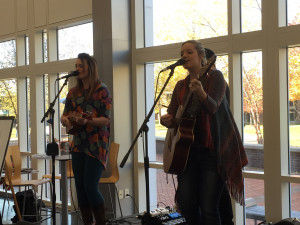 Indie Pop Duo Adelee & Gentry perform at the SUNY Poly Student Center in Utica during Tune-In Tuesday, November 1.