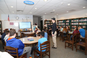 Students at Lansingburgh High School in Troy, NY get lessons in Pi during a visit from SUNY Poly's Pi Patrol.