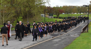 2017 Commencement - Procession from Campus Center